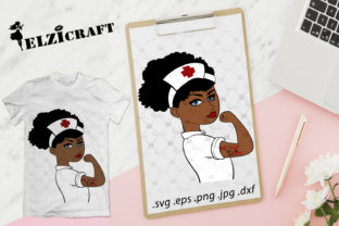Afro Girl Rosie the Riveter Nurse Life