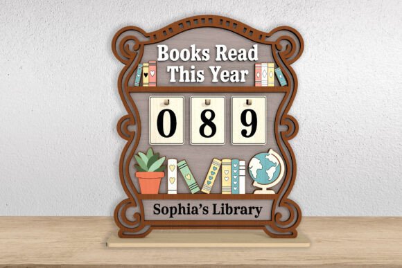 An Embroidery Designer's Take on the Bookshelf Reading Tracker