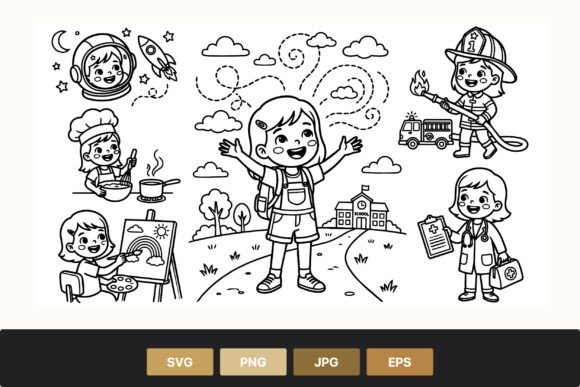 Children Pretending Career Roles Black: A Designer's Review
