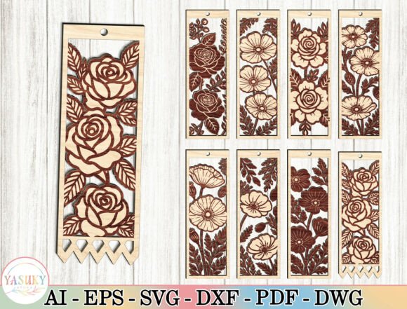 Floral Bookmark SVG Bundle Review for Embroidery Makers