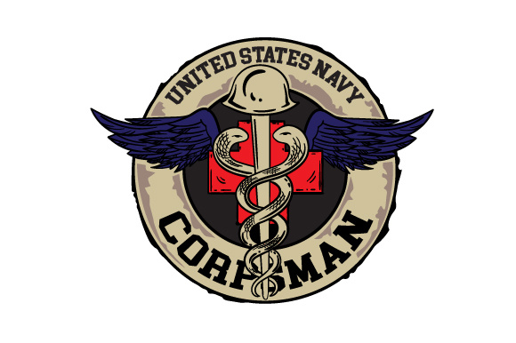 Tough Hospital Corpsman Badge